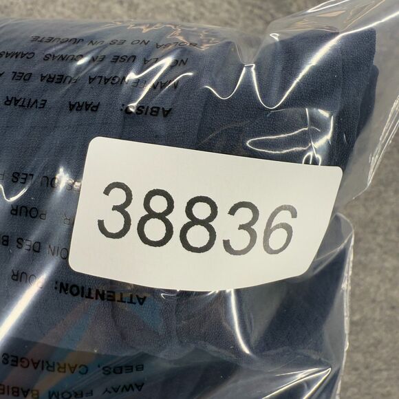 H&M Blazer Women 6 Blue Open Front Belted Sleeveless Lined Long Classic Fit - Picture 7 of 7